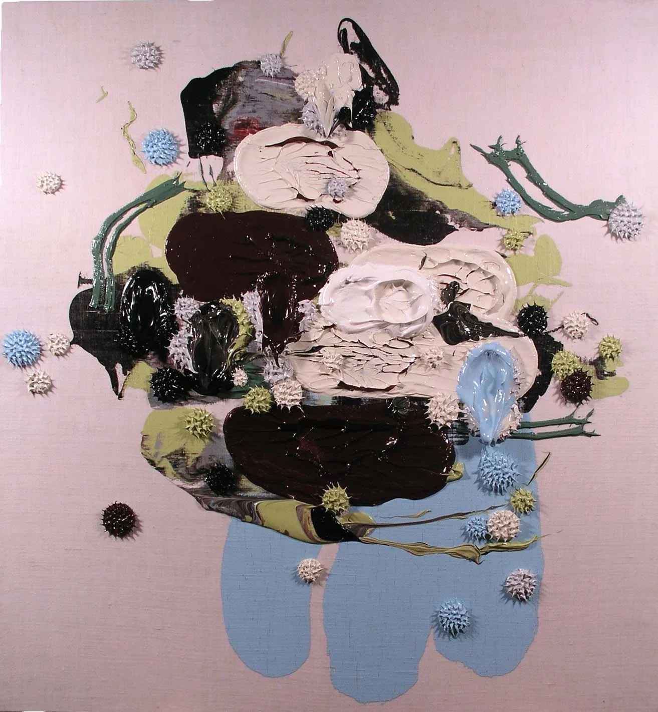 "Congealment" 80 x 73cm, Oil on Linen over Wood Panel, #220, 2004