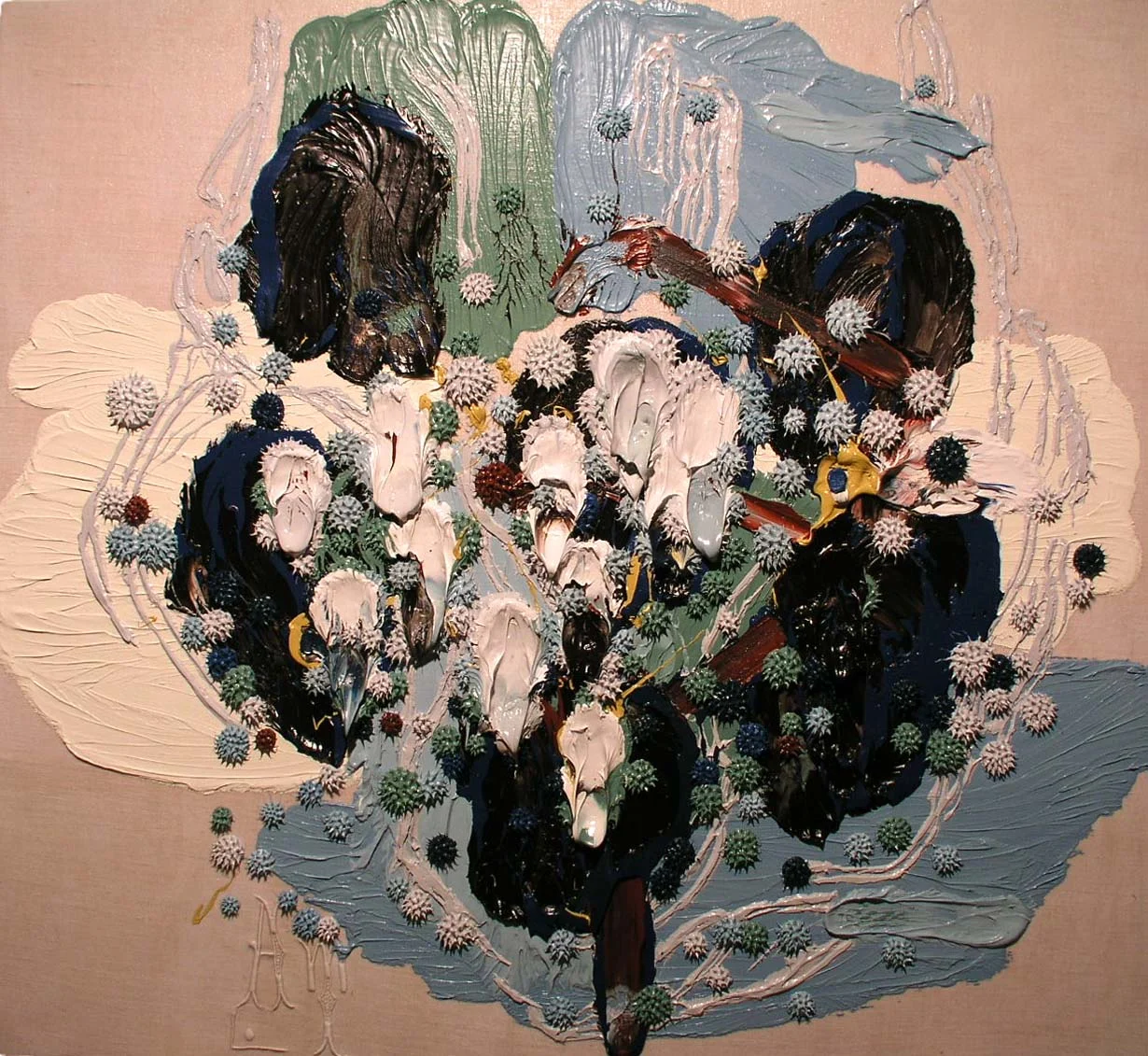 *** 100 x 110cm, Oil on Linen over Wood Panel, #211, 2004
