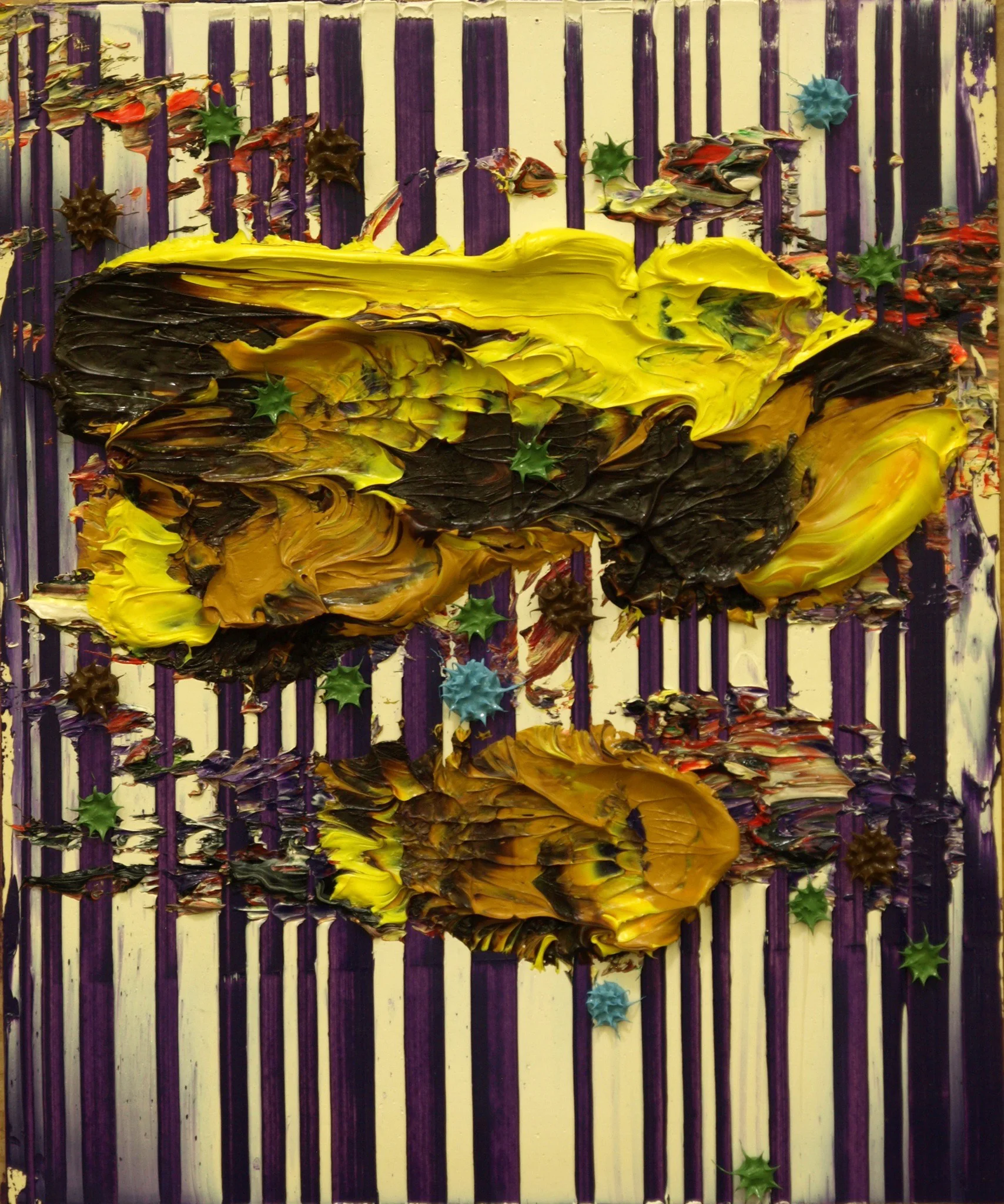 "Something's Happening" 18"x15", Oil on Paper, #1-12, 2012