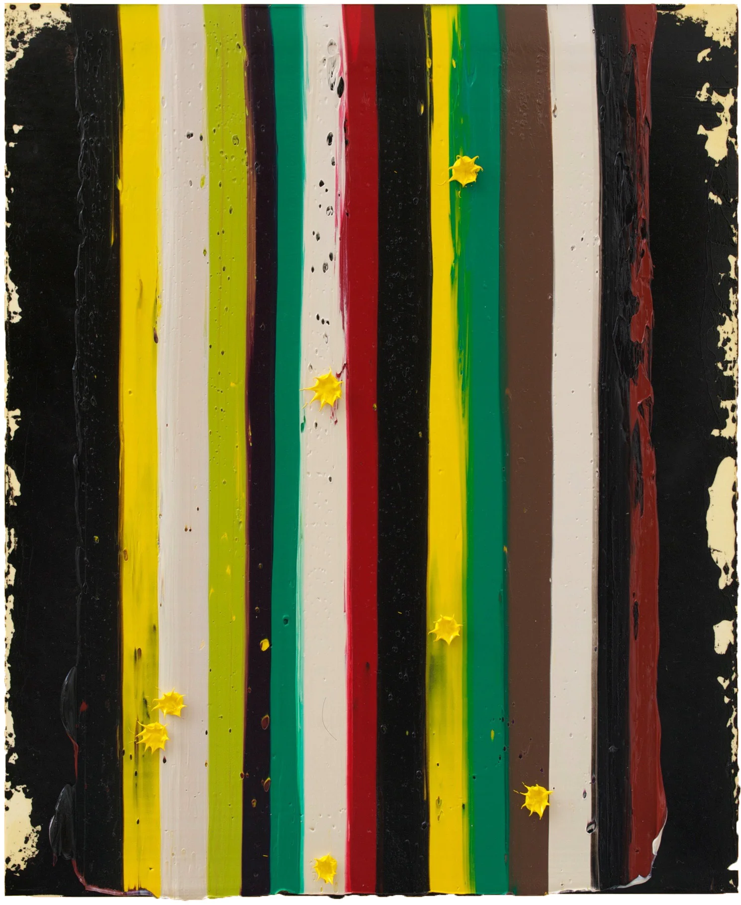 "The Frozen Matrix" 46 x 38cm, Oil on Paper, #15-11, 2011