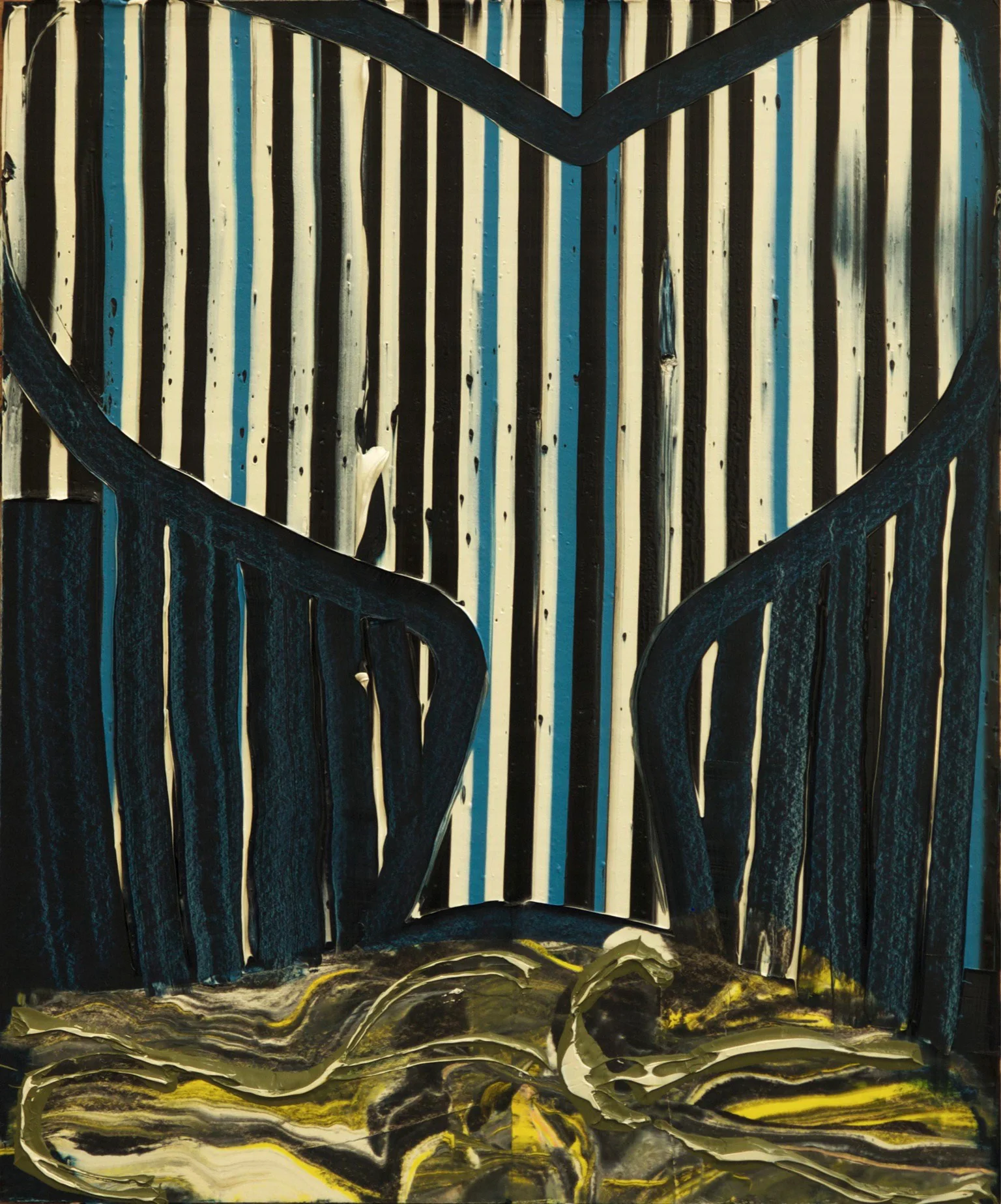 "Fluke" 18"x15", Oil on Paper, #13-11, 2011