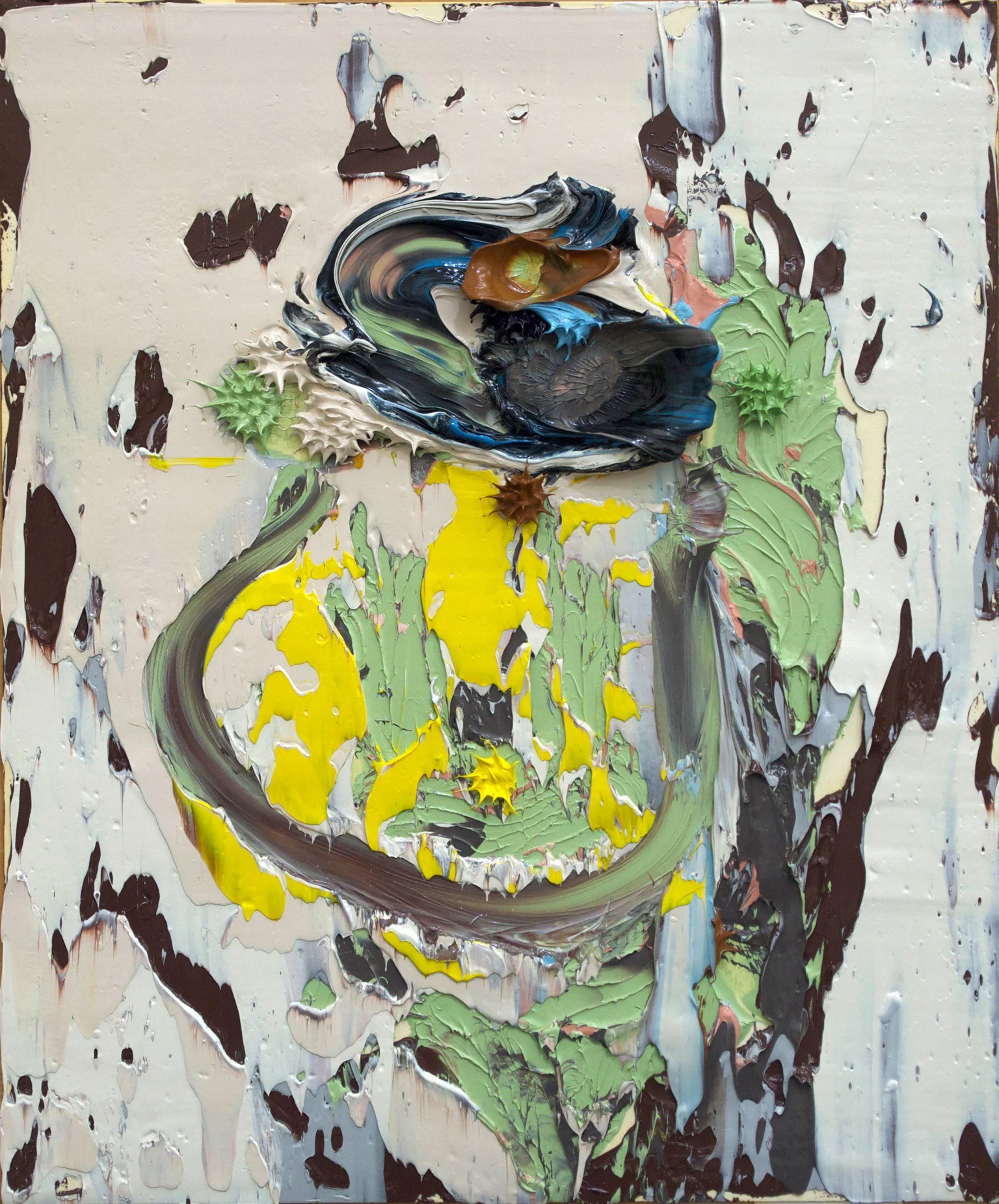 "Dance Some Pi" 18"x15", Oil on Paper, #4-11, 2011
