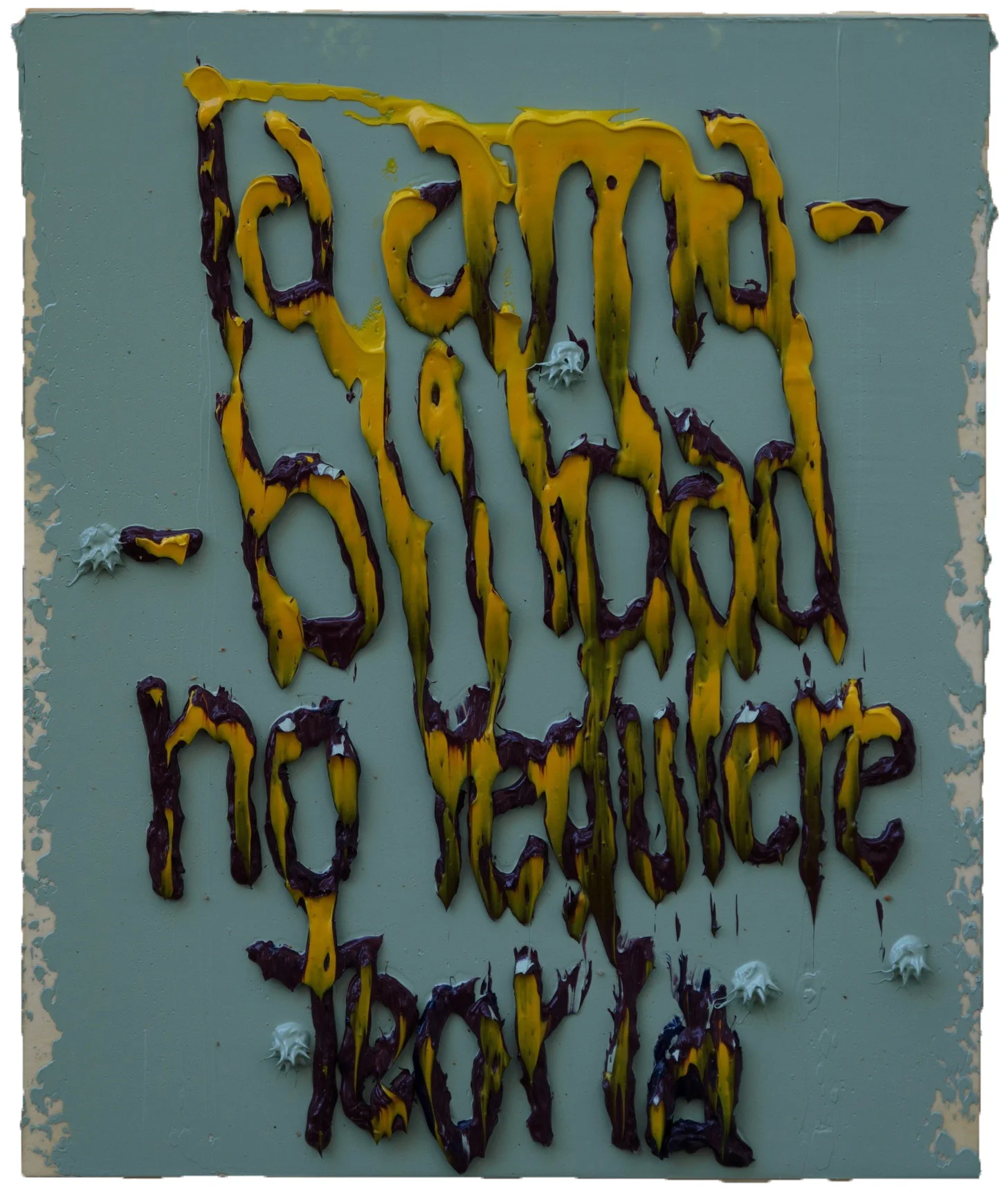 "Kindness Requires No Theory" 18"x15", Oil on Paper, #14-09, 2009