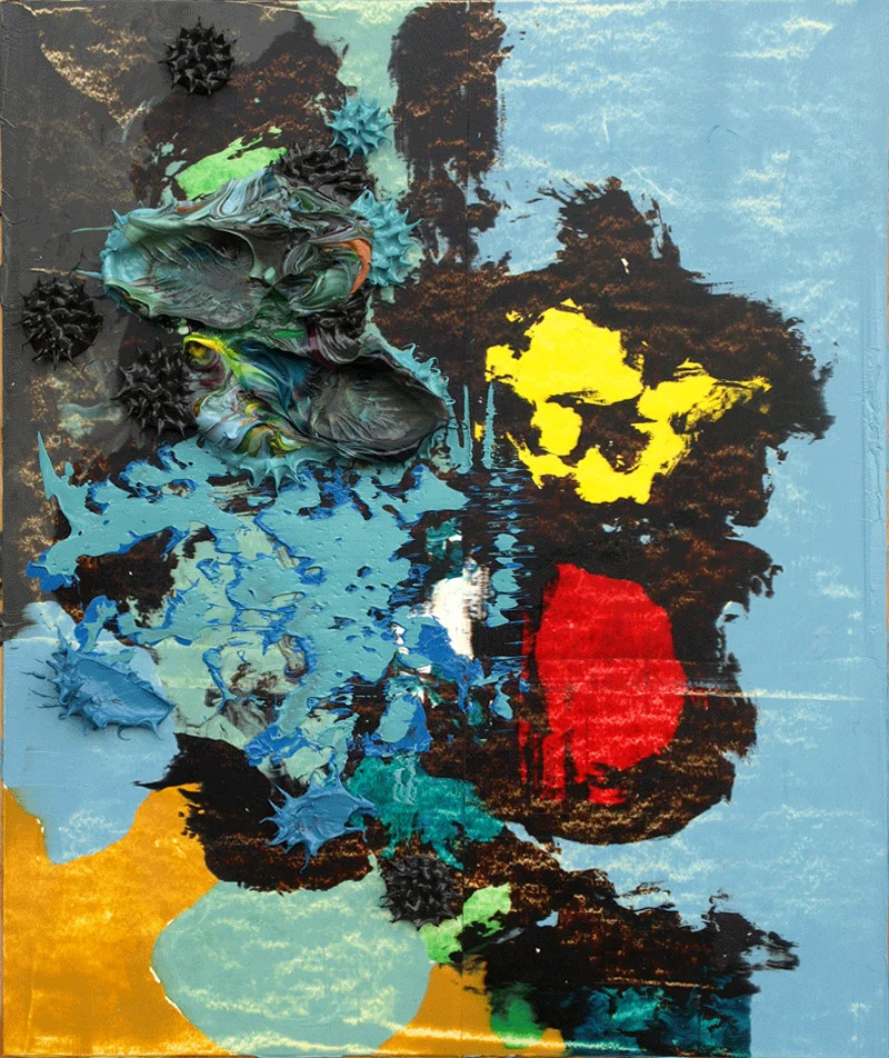 "MacGuffin" 47 x 38cm, Oil on Paper, #17-08, 2008