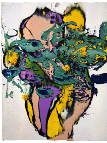 "Nursed Notions" 18" x 12", Oil on Paper, #1-08, 2008