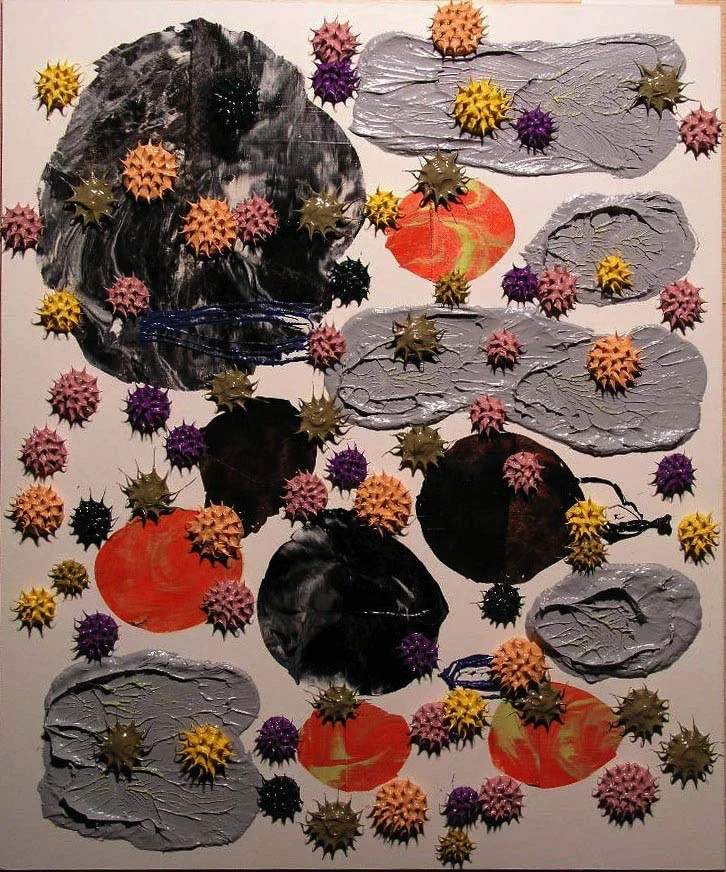 "Clock Struck One" 46 x 38cm, Oil on Paper, #12-05, 2005