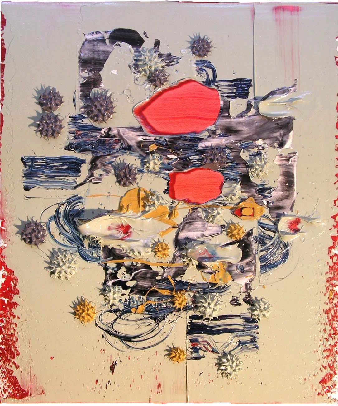"Blabbermouth" 46 x 38cm, Oil on Paper, #3-05, 2005