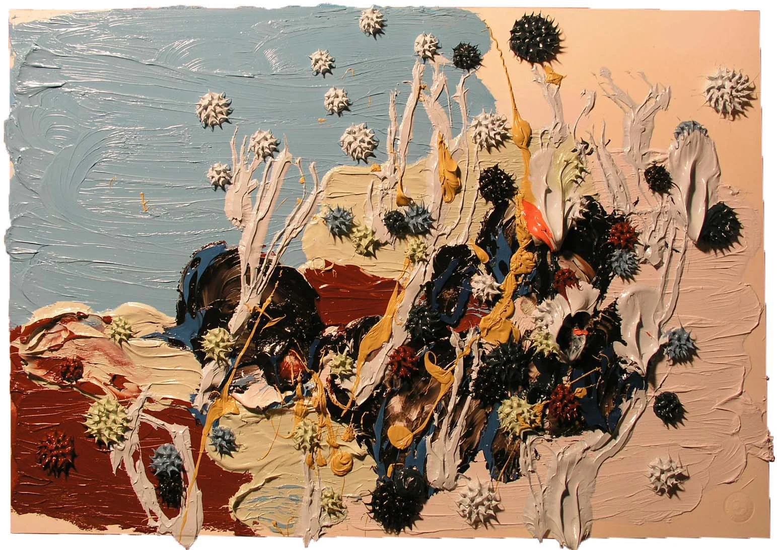 *** 46 x 38cm, Oil on Paper, #15-04, 2004