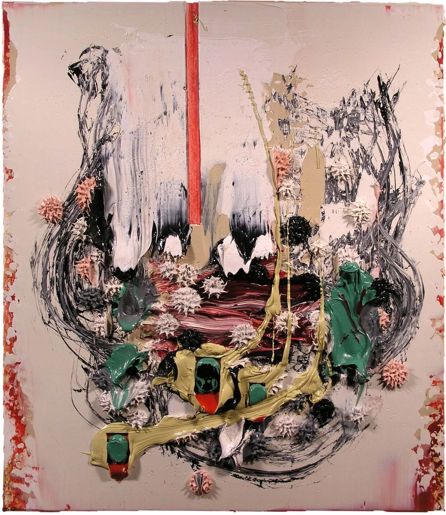 "Tin Man" 18" x 15", Oil on Paper, #2-04, 2004