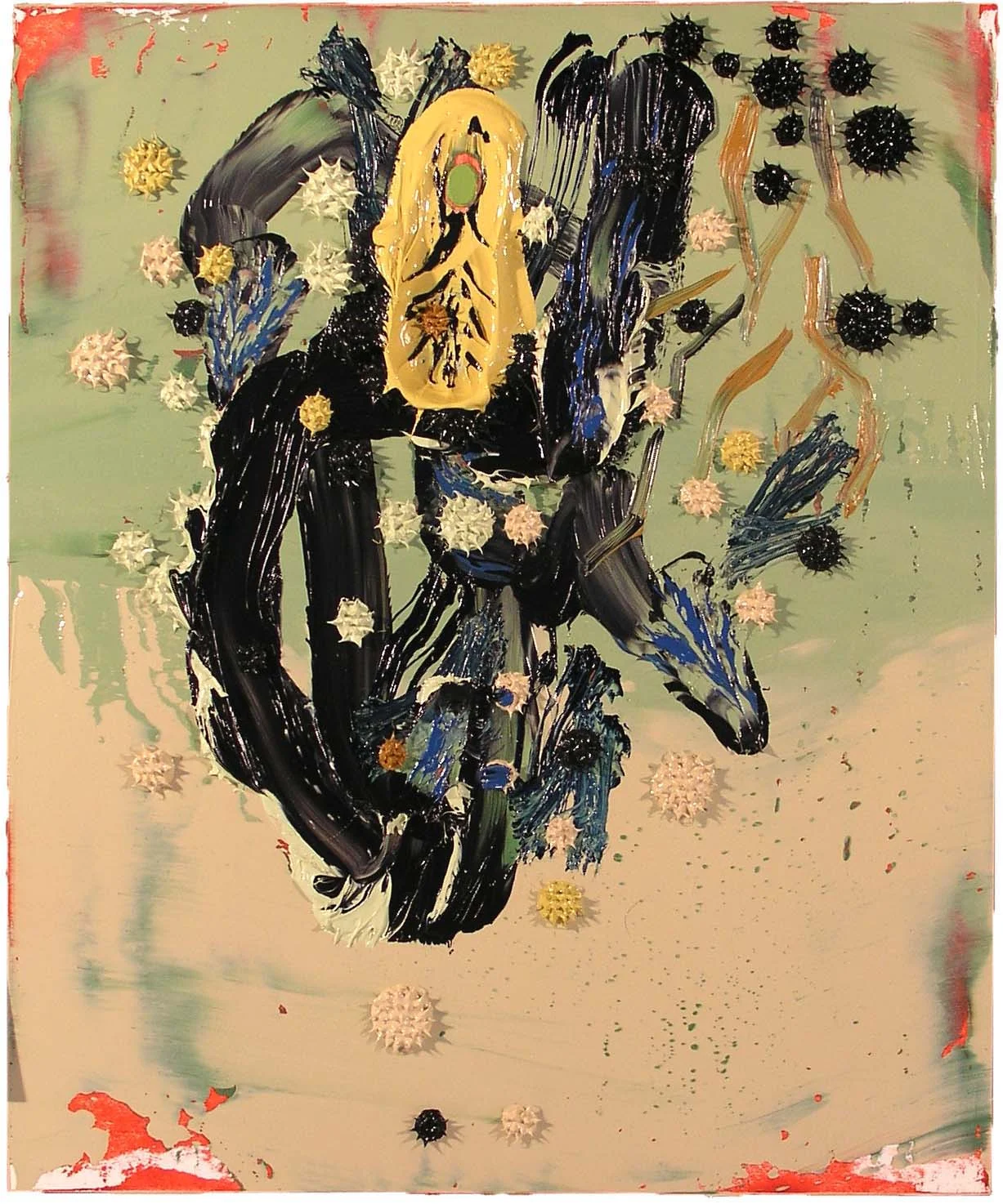 "Crabwalker" 18" x 15', Oil on Paper, #19-03, 2003