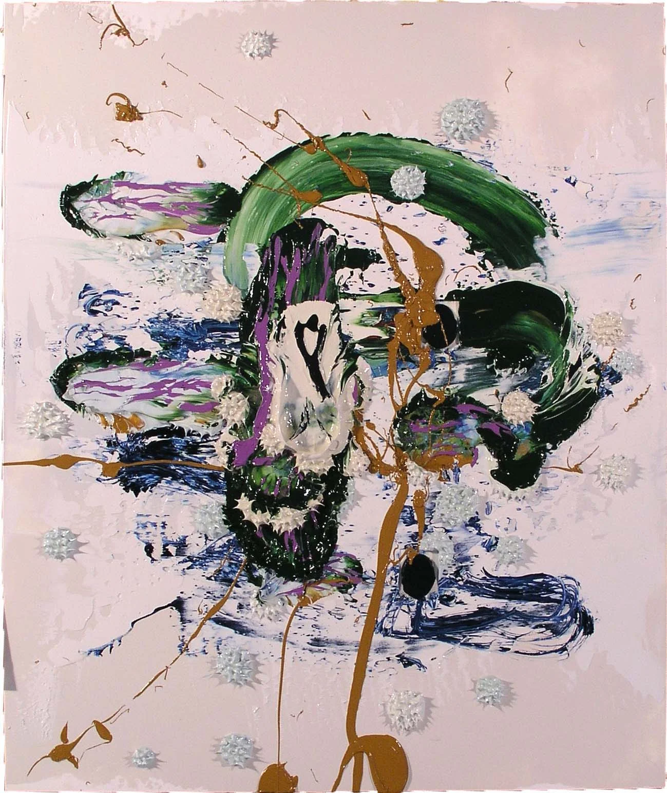 "Gecko" 18" x 15', Oil on Paper, #18-03, 2003