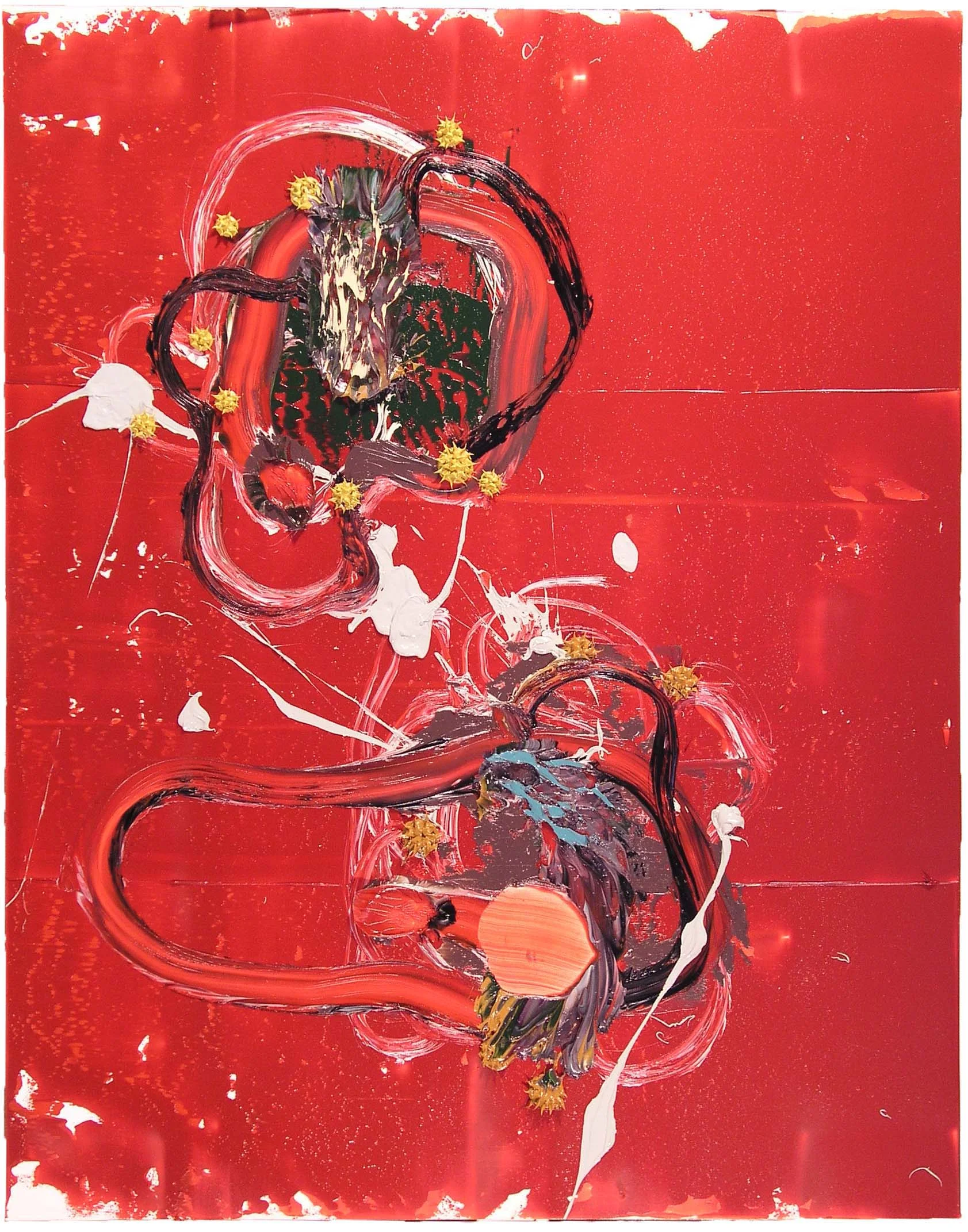 "Roadrunner" 18" x 15', Oil on Paper, #15-03, 2003