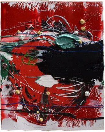 "Roam" 20" x 22", Oil on Paper, #5-03, 2003