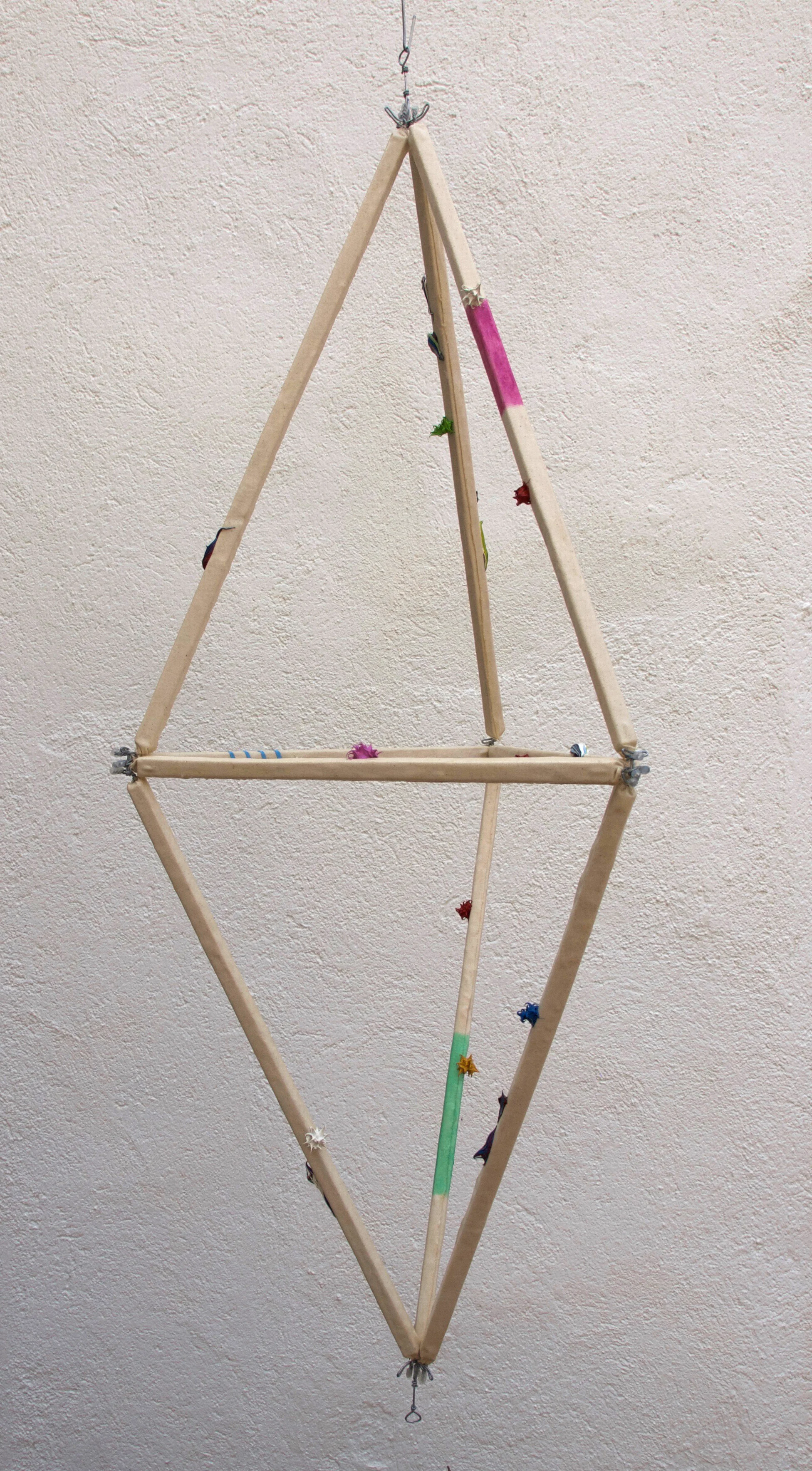 “Crystal Bob” 60”x30”x30”, Oil on Wood and Wire, #562, 2018