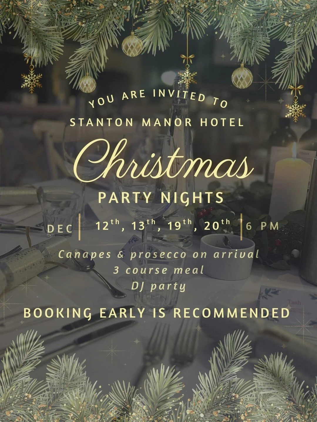 Embrace the festive spirit and join us for an unforgettable Christmas party night! 🎉 

Last year&rsquo;s events filled up quickly, so don&rsquo;t miss out&mdash;reserve your spot early to ensure you celebrate in style. ✨