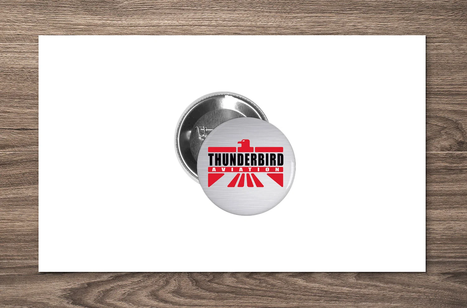  Button design, Thunderbird Aviation 