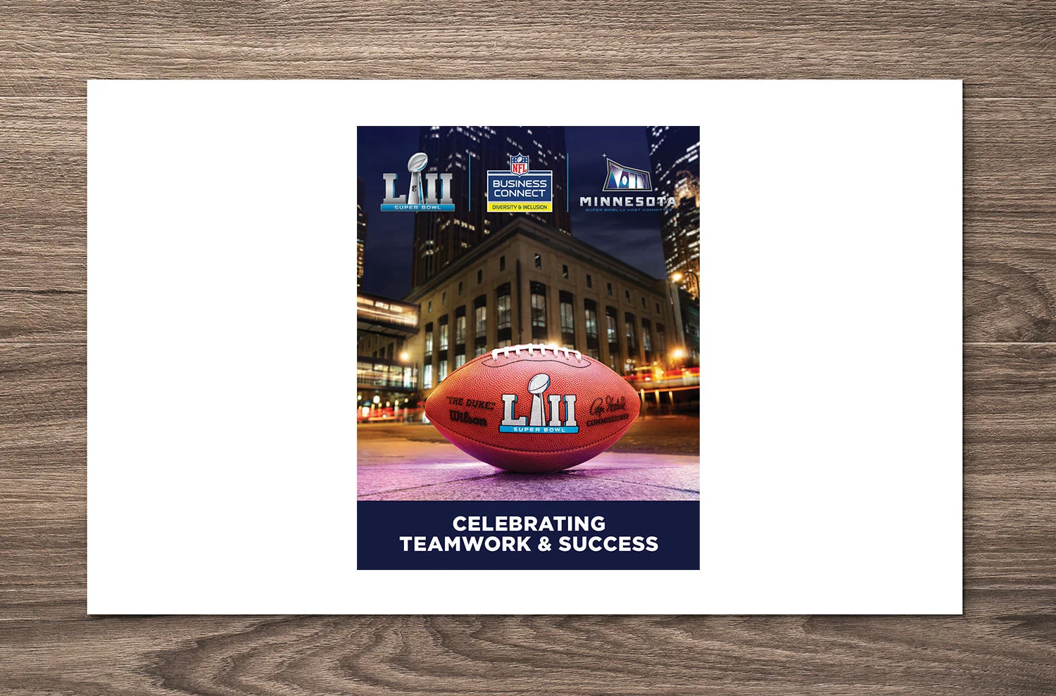  Poster design, Minnesota Super Bowl Host Committee 