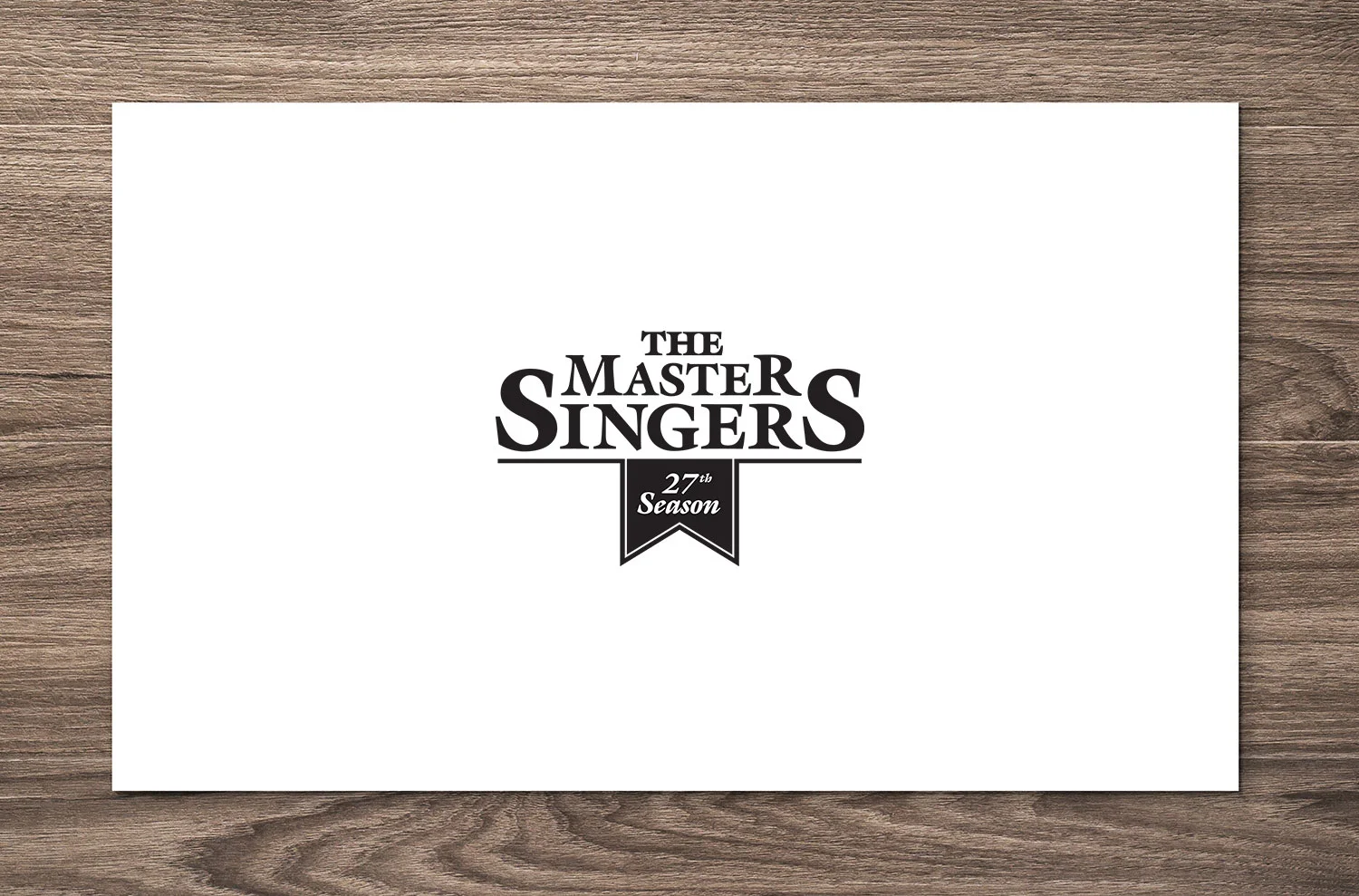  Logo design, The Master Singers choral ensemble 