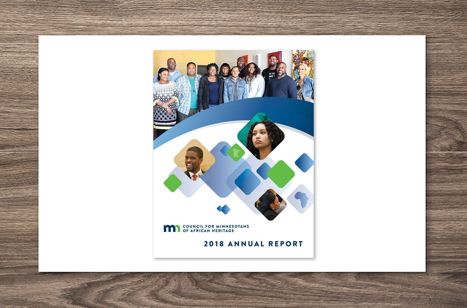  Annual Report cover, Council for Minnesotans of African Heritage 