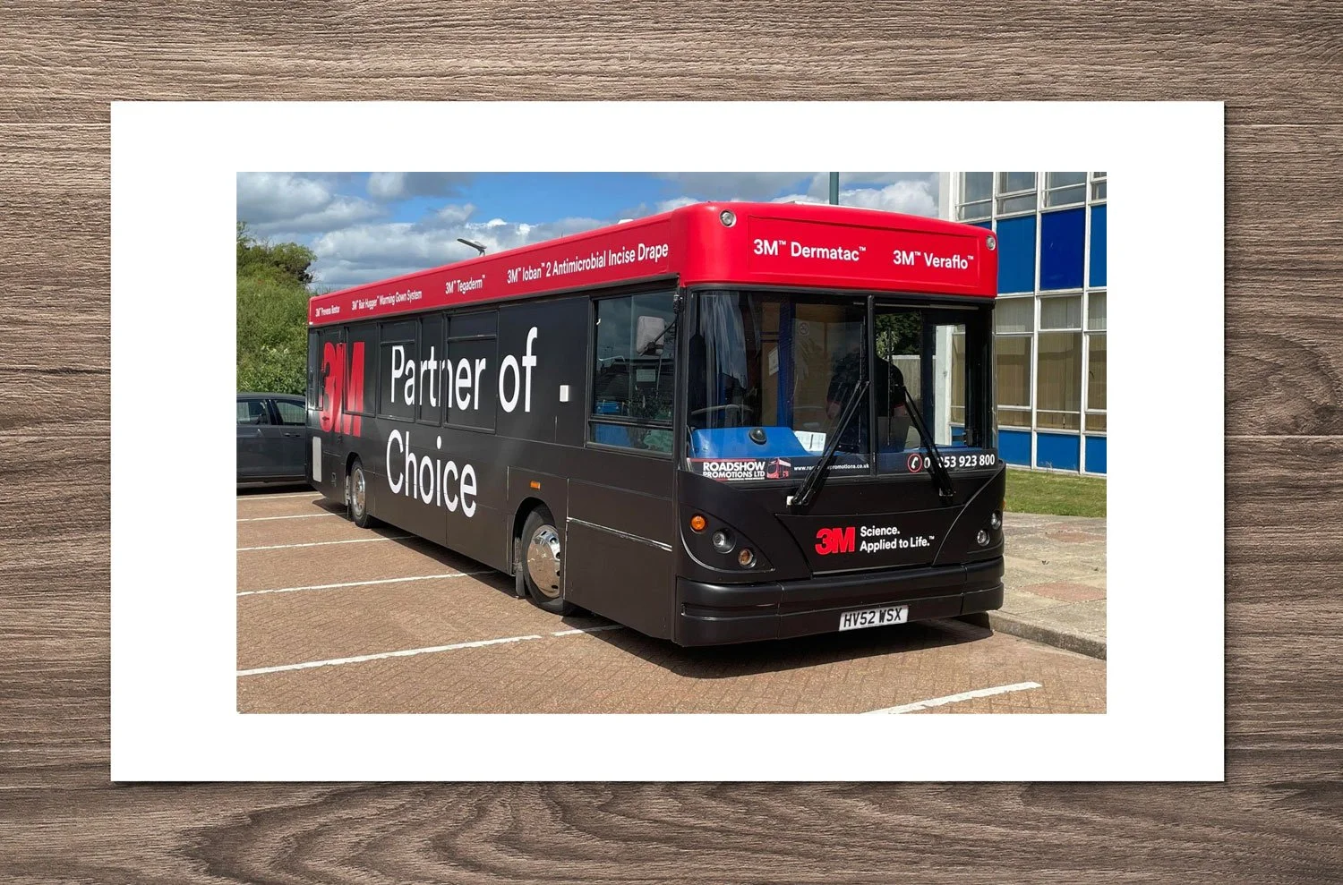  3M Mobile Training Bus Wrap, designed and created graphics applied to 3M’s mobile training bus in the United Kingdom. 