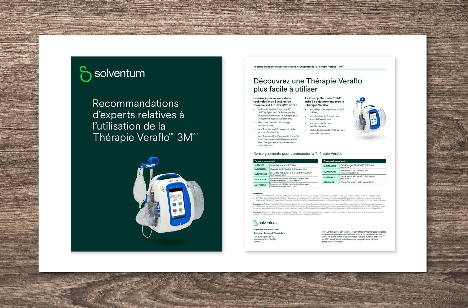  Solventum sales sheet, French language version 