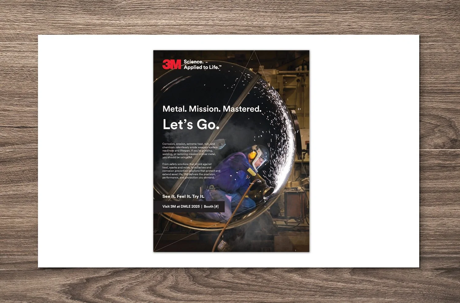  3M Metal Materials trade show handout 