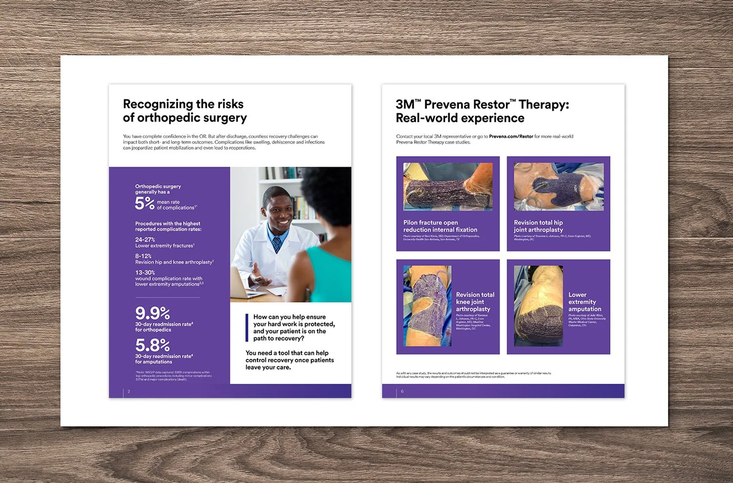  3M Prevena Restor product catalog pages 