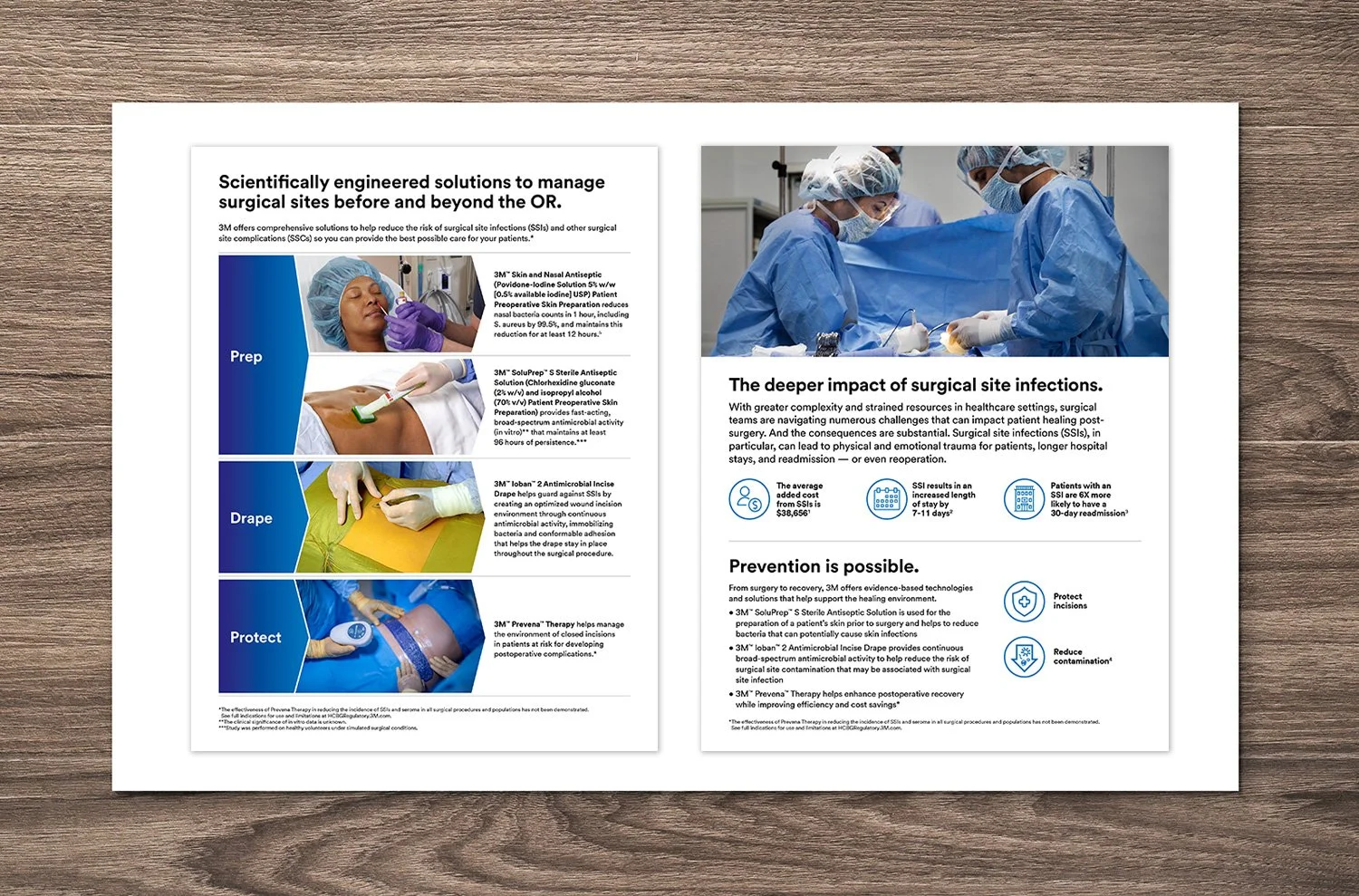  3M Surgical Products brochure pages 