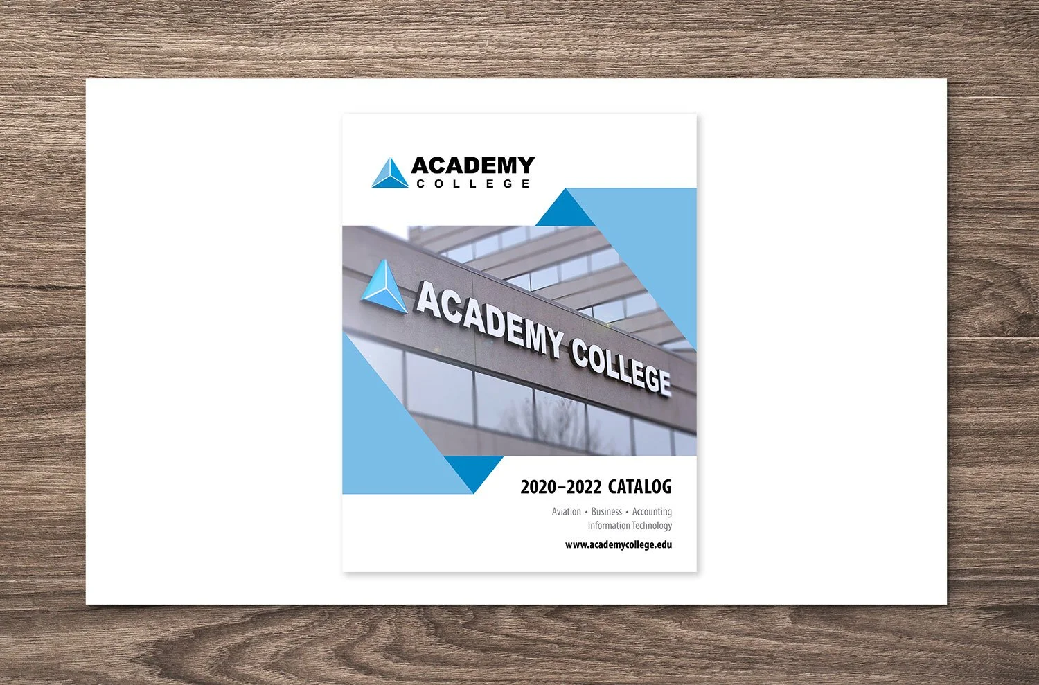  Academy College course catalog cover 