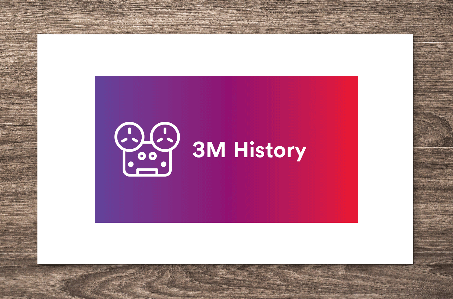  3M screen graphic for presentation, tradeshow, and video use 