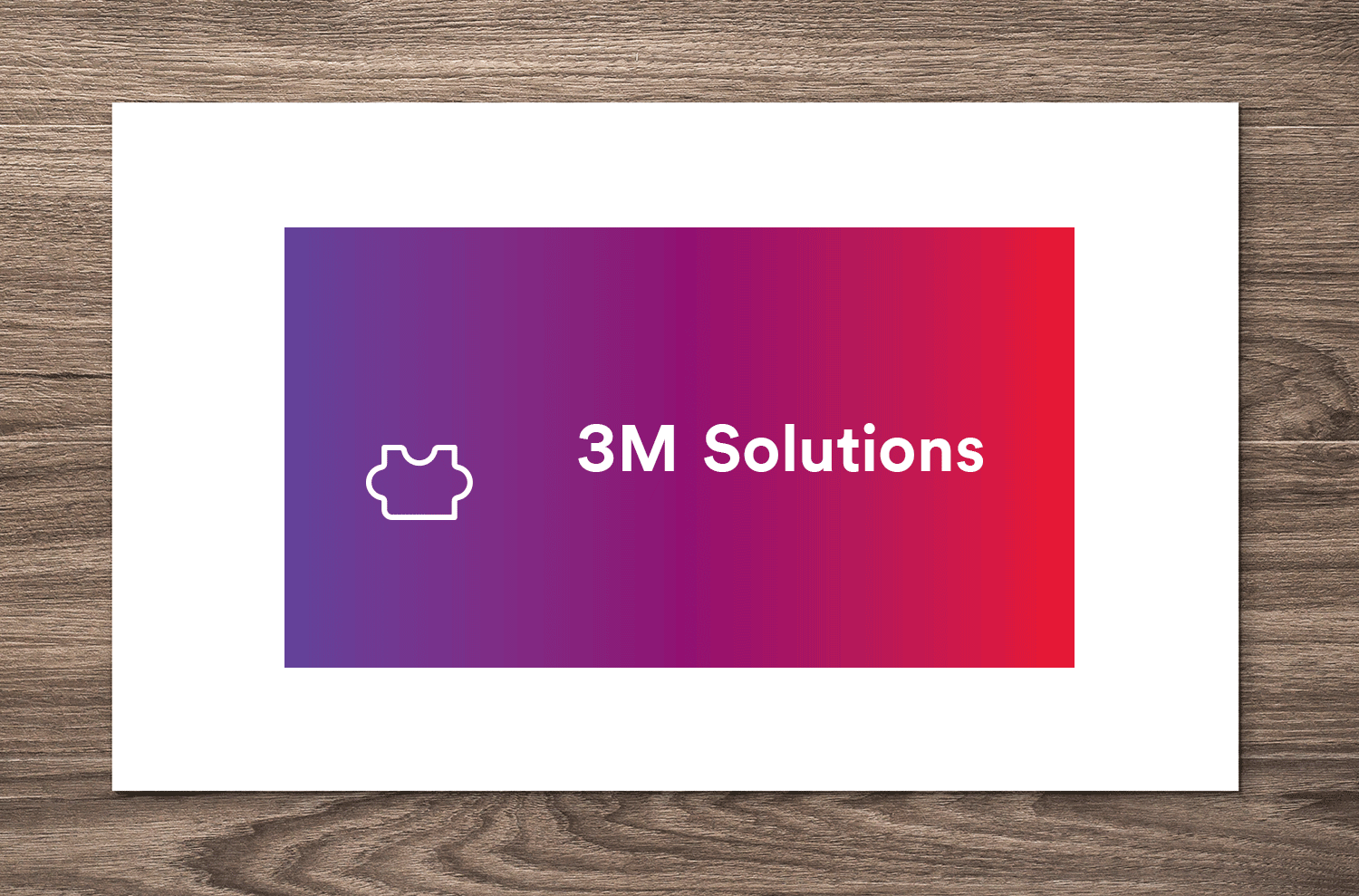 3M screen graphic for presentation, tradeshow, and video use 