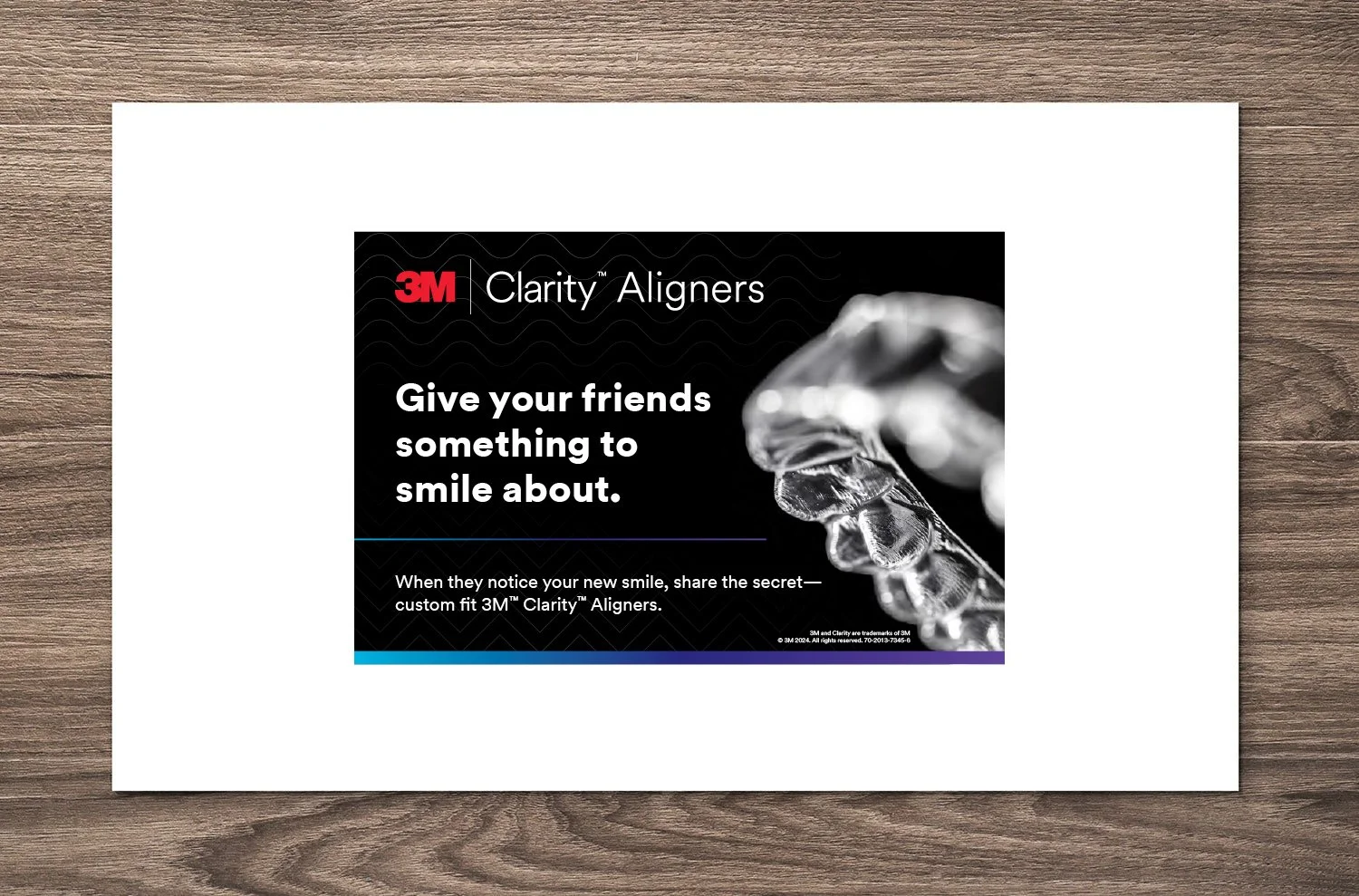  3M Clarity Aligners postcard 