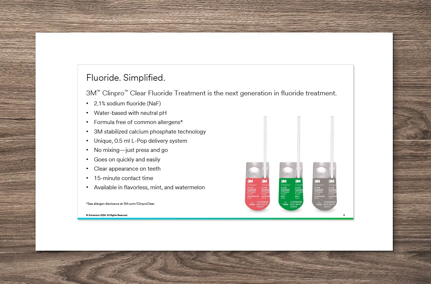  3M Clinpro Flouride Treatment Power Point presentation slide 