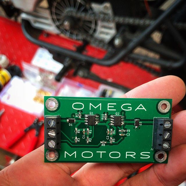 A little Surface Mount Device action this morning. This PCB allows us to keep the stock run/kill &amp; ignition switches on the Honda CB200 and repurpose them for the EV200.