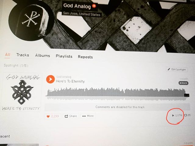 We are beyond flabbergasted that our song reached a million (?!!!?!!!) hits on #SoundCloud. If you are one of those listeners, thank you - sincerely. You have no idea how much this means to us.
#rock #band #goth #emo #1millionhits