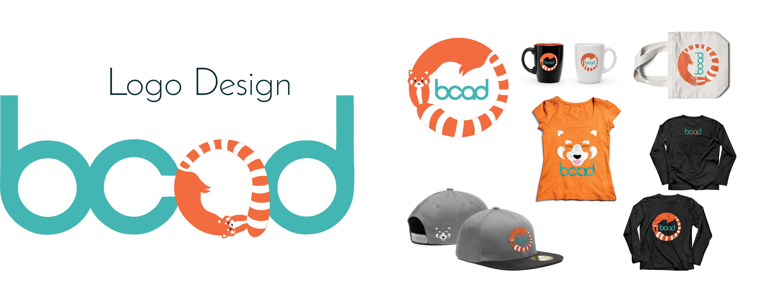 This logo design was done for a fictional university, Bayardo College of Art and Design. The red panda was chosen as the mascot, and the logo was designed to emphasize the fun, creative spirit and energy of the University. Focus of the design was pl