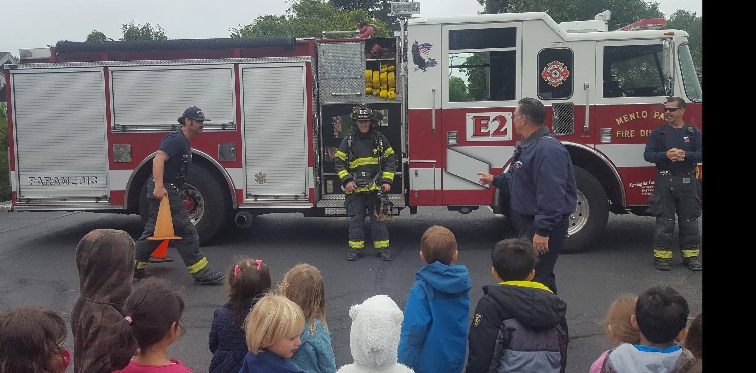 Firefighters came to visit us.