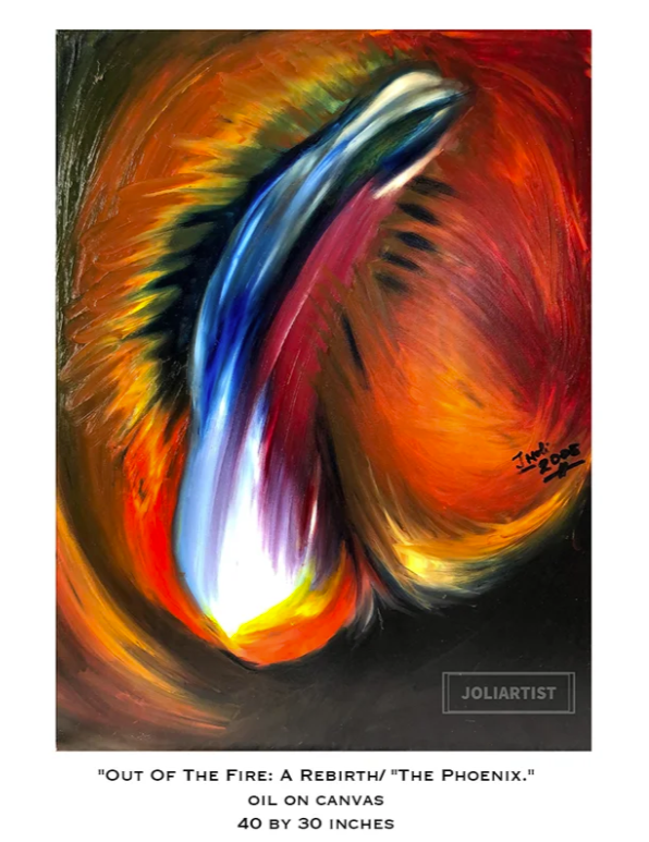 "Phoenix" (Cropped.) by @joli.Artist
