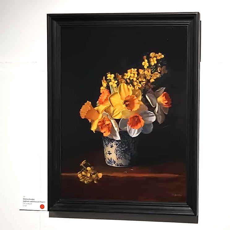 Daffodils and Broccolli Flowers by Melissa Burden