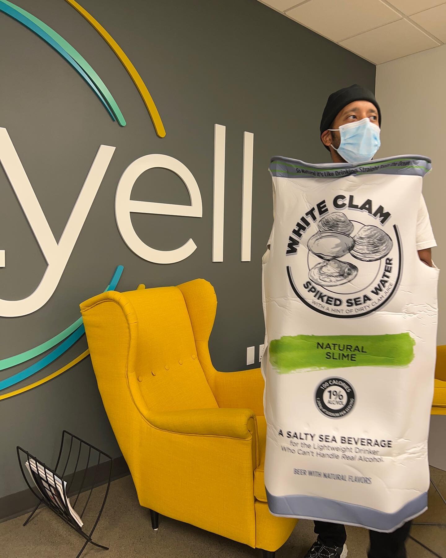 &ldquo;So Natural Like Drinking Straight From The Ocean&rdquo; 😂 Should I race in this!?!? Let me know below 👇 
&bull; &bull; &bull;
#HappyHalloween🎃
#WhiteClam
#WhiteClaw