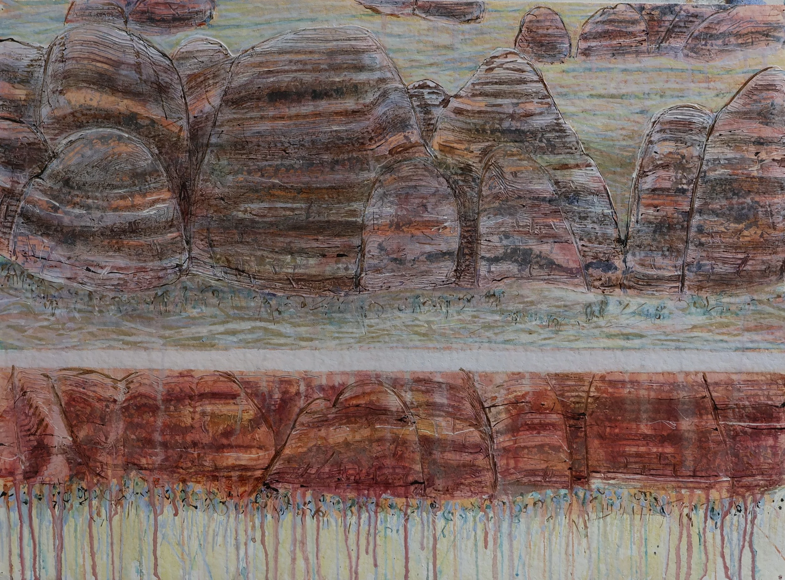 'Untitled (Bungle Bungles)', n.d., mixed media on paper, 75.5. x 55.5 cm — $400