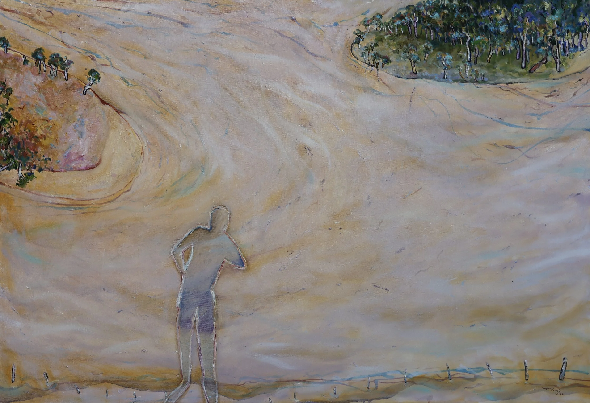 'Boy at the River', 2009, oil on canvas, 84 x 122 cm — $1,000