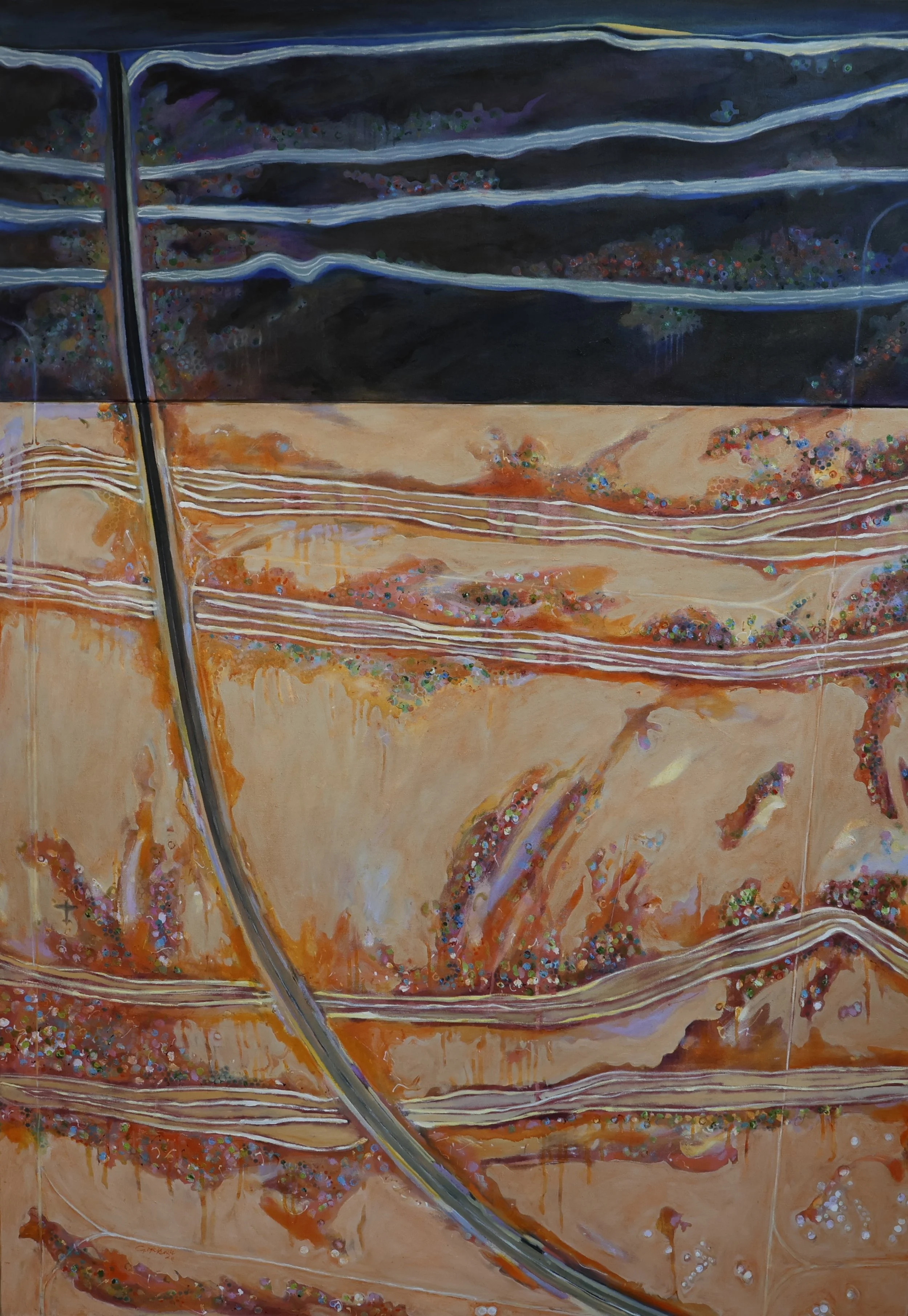 'Night Road', 2011/2012, oil on canvas, 106 x 152 cm — $1,500
