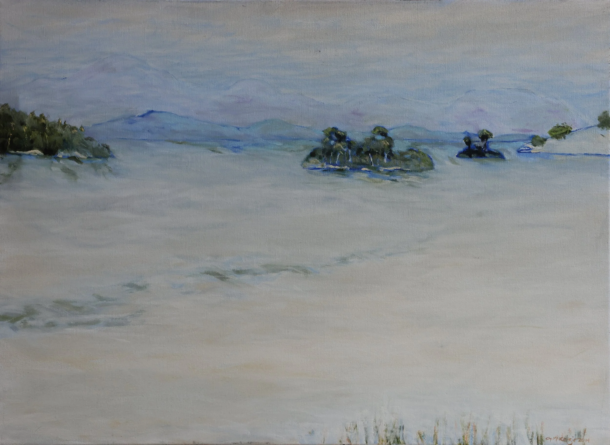'South Port, Lady Bay', 2014, oil on canvas, 61 x 46 cm — $700