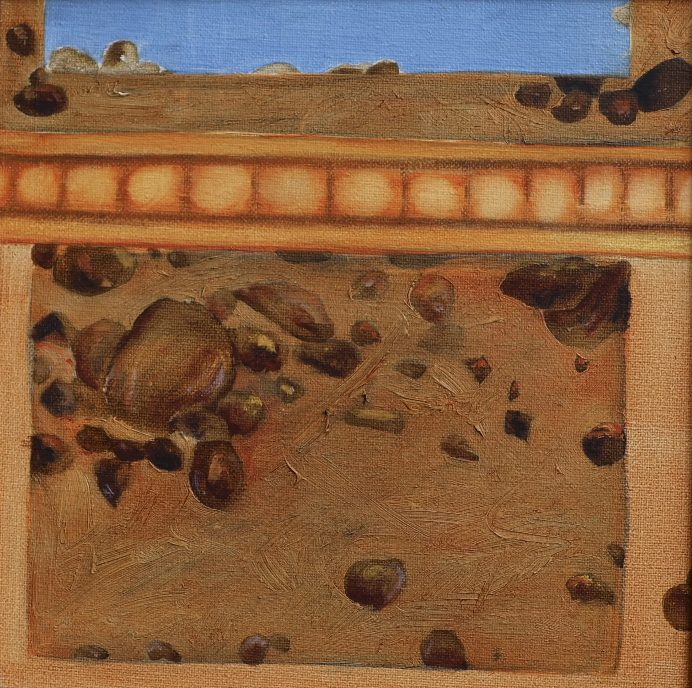 'Untitled ', n.d., oil on canvas, 43.5 x 43.5 cm (framed) — $500