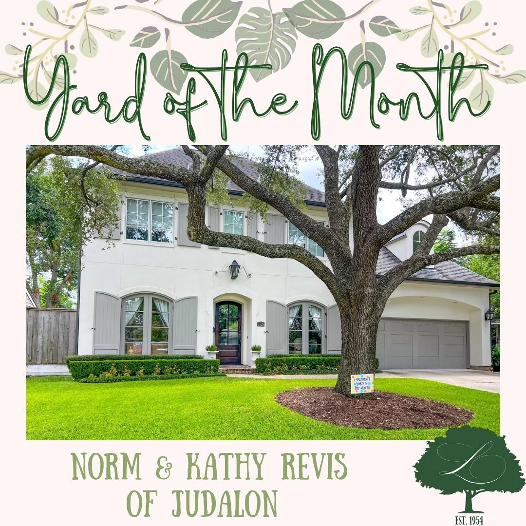 🌸🌳YARD OF THE MONTH!🌳🌸For September we want to recognize Norm and Kathy Revis of Judalon!! If you see them outside in the yard, be sure to say hi and congratulate them on a beautiful yard! 🌻🪻🌻

We will keep walking the neighborhood and finding