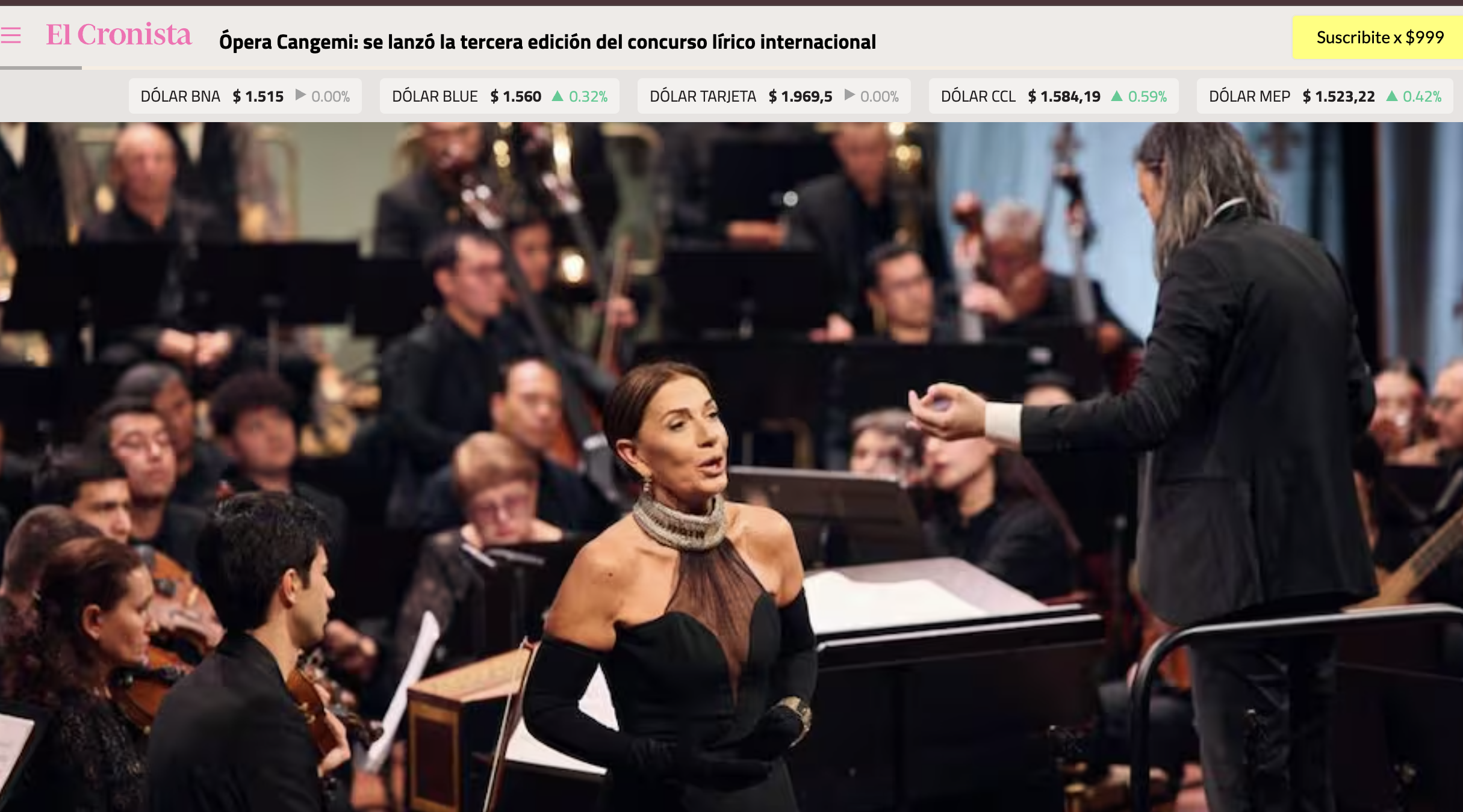 Ópera Cangemi: se lanzó la tercera edición del concurso lírico internacional