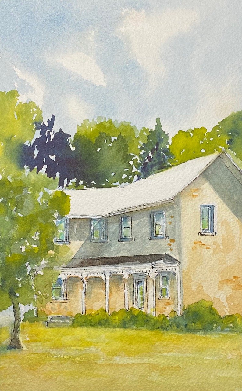 ART Redmans farmhouse watercolour  .jpg