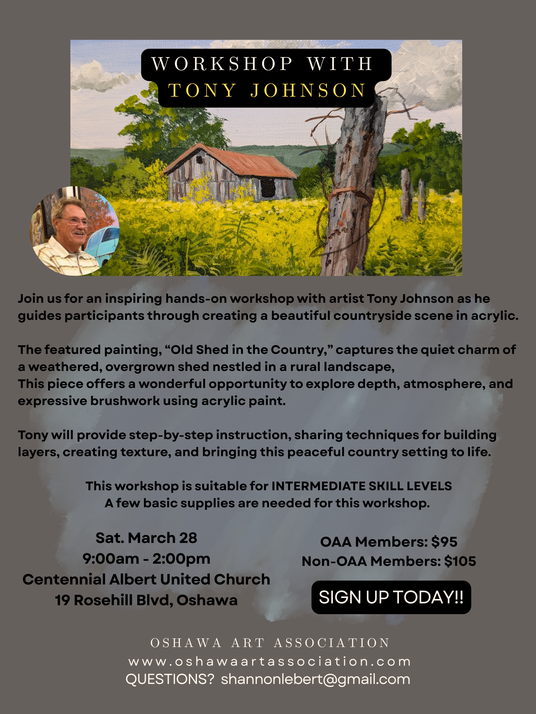 Tony Johnson painting workshop