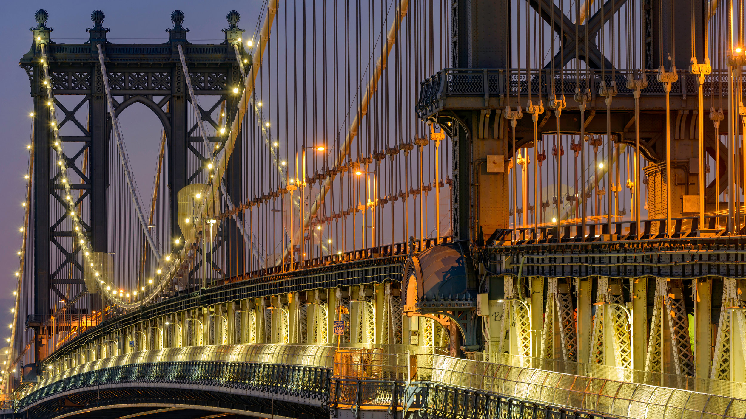 Manhattan Bridge at Dusk